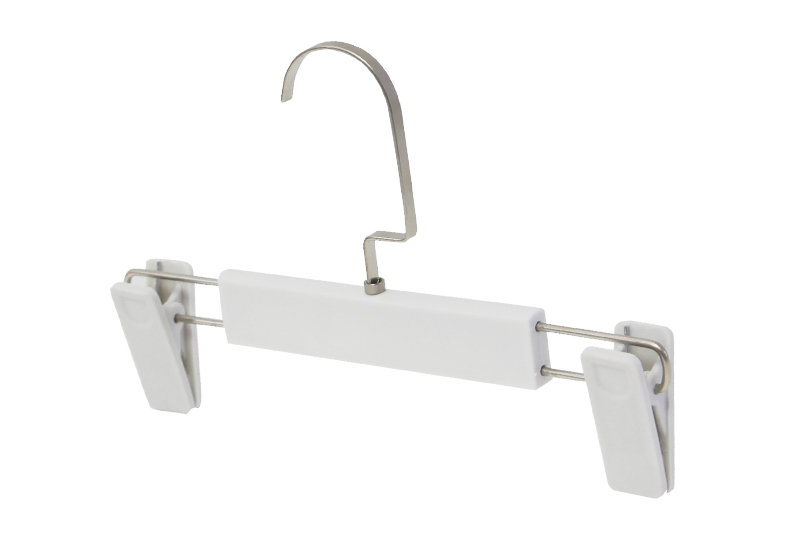 White Fashionable Design Plastic Pants Hanger