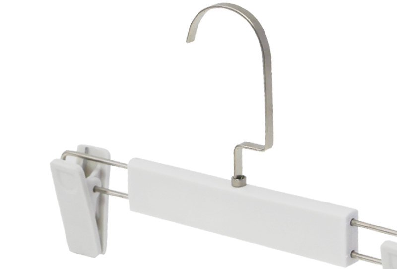 White Fashionable Design Plastic Pants Hanger