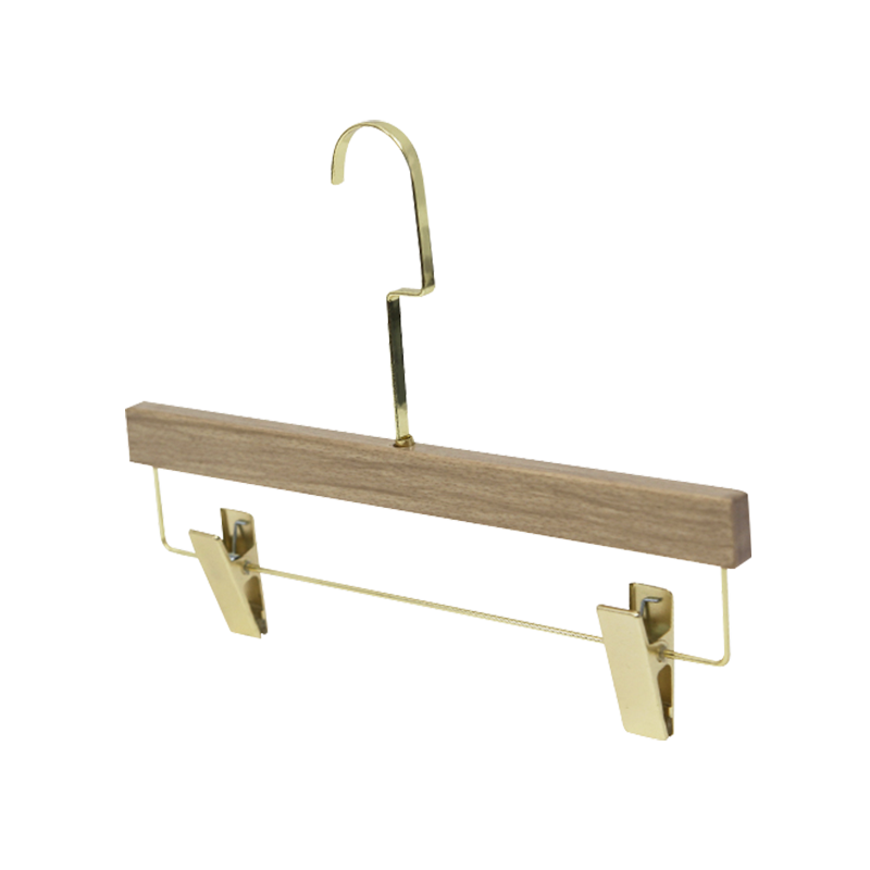 Metal Hook Wooden Pants Hanger: Durable Storage for Organized Wardrobes